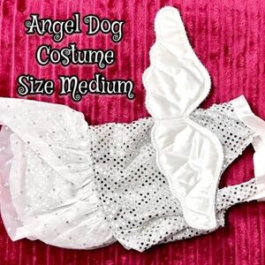 Medium Angel Dog Halloween Costume